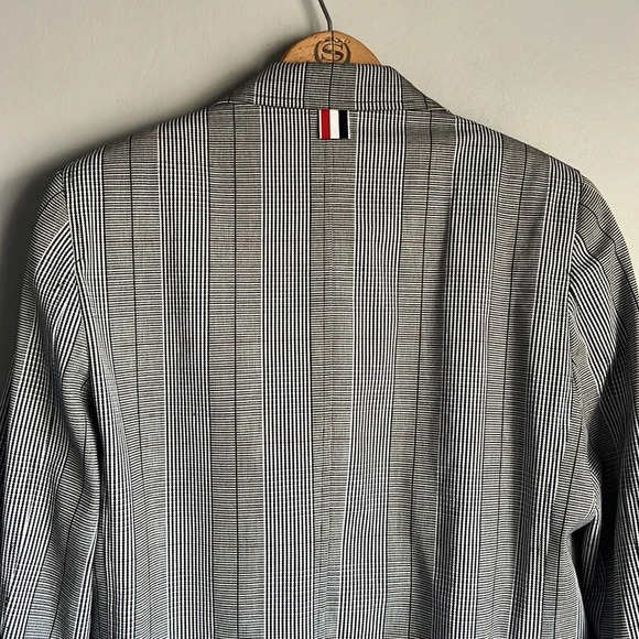 THOM BROWNE Prince of wales checked cotton-jacquard - Picture 9 of 15